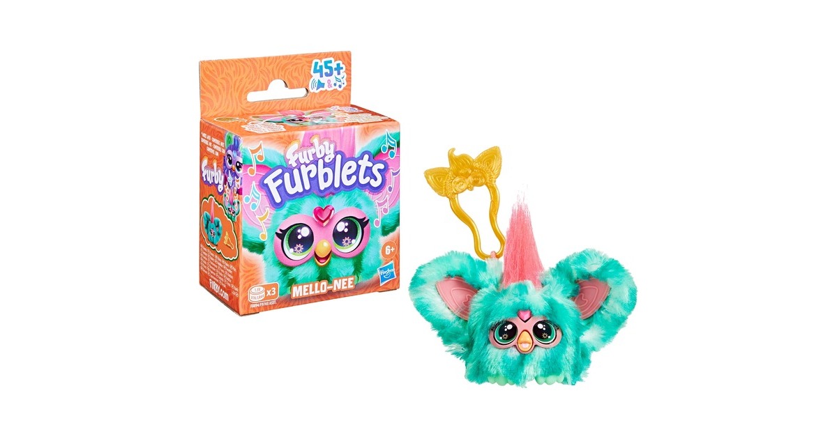 Hasbro Furby Furblets Mello-Nee, Kuscheltier(grün/rot)
