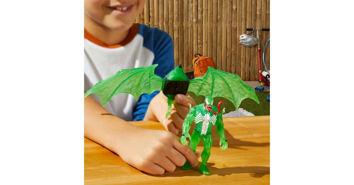 Hasbro Marvel Epic Hero Series Green Symbiote Flügel Splasher, Spielfigur(grün)