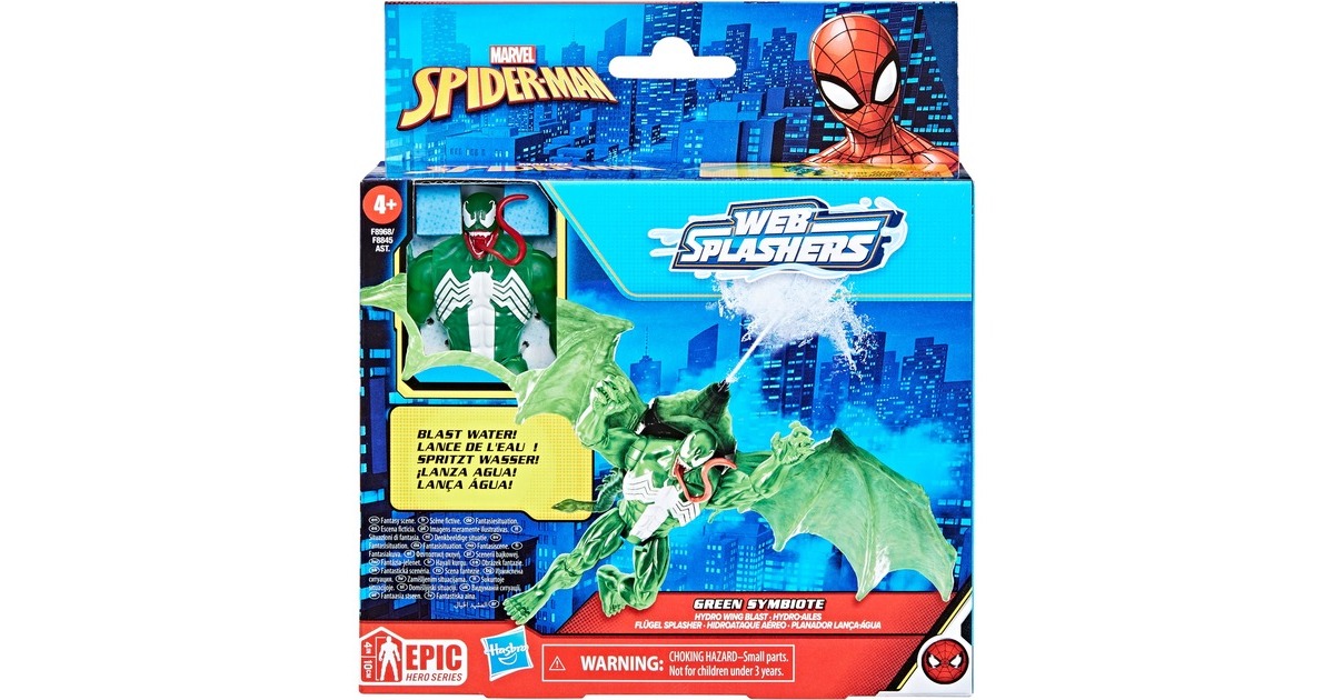 Hasbro Marvel Epic Hero Series Green Symbiote Flügel Splasher, Spielfigur(grün)