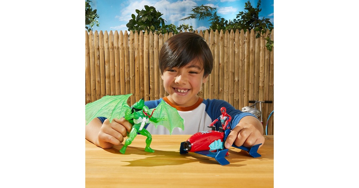 Hasbro Marvel Epic Hero Series Green Symbiote Flügel Splasher, Spielfigur(grün)