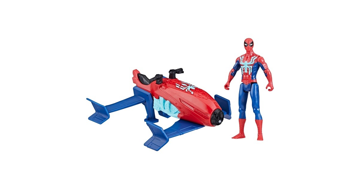 Hasbro Marvel Epic Hero Series Spider-Man Jet Splasher, Spielfigur(rot/blau)