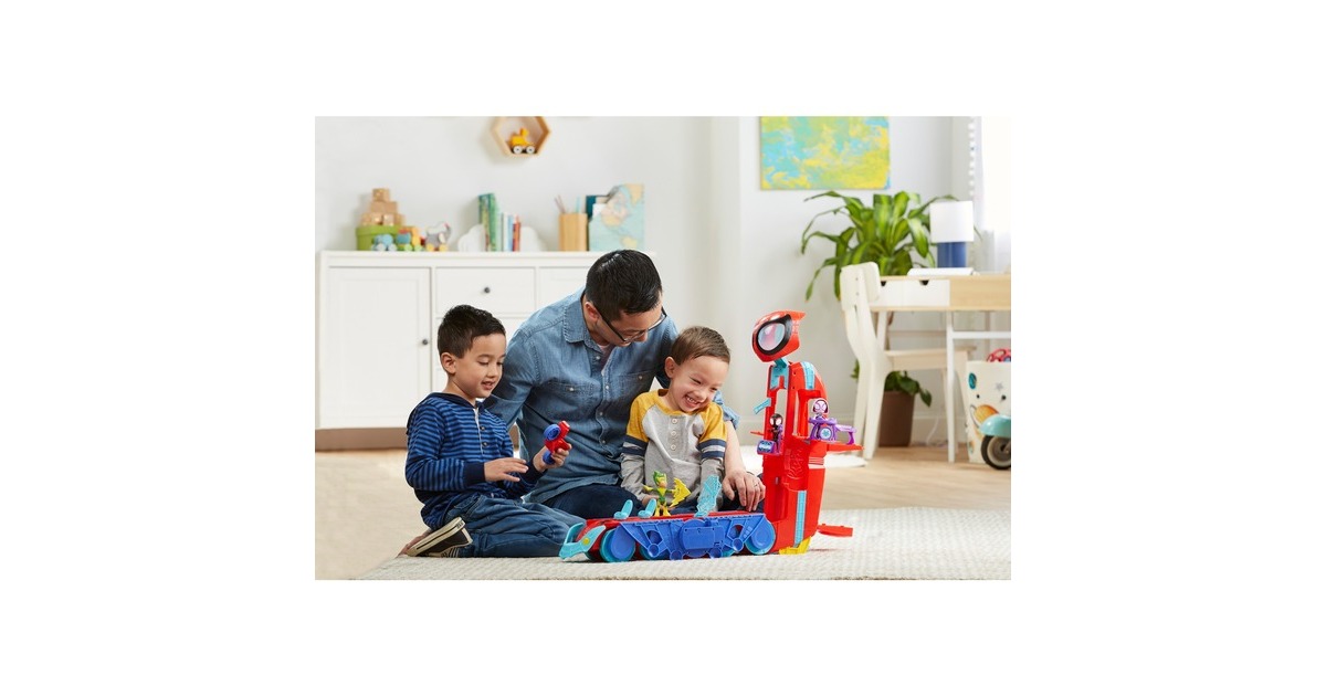 Hasbro Marvel Spidey and His Amazing Friends 2-in-1 Spider Raupe, Spielfahrzeug