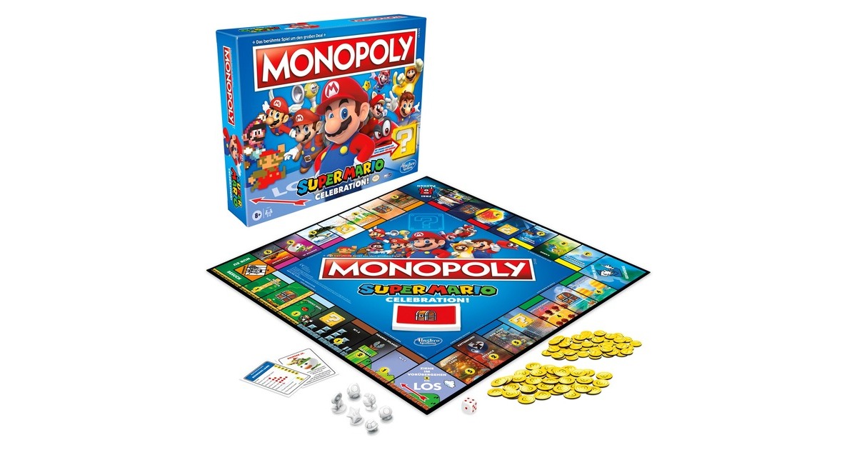 Hasbro Monopoly Super Mario Celebration, Brettspiel Hasbro Monopoly Super Mario Celebration, Brettspiel