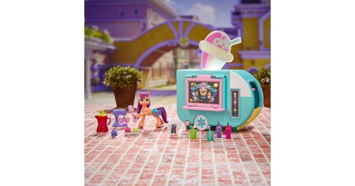Hasbro My Little Pony Sunny Starscout Smoothie Truck, Spielfahrzeug
