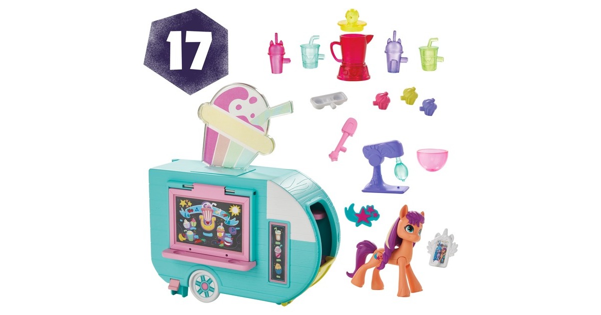Hasbro My Little Pony Sunny Starscout Smoothie Truck, Spielfahrzeug