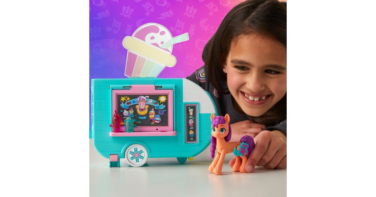 Hasbro My Little Pony Sunny Starscout Smoothie Truck, Spielfahrzeug