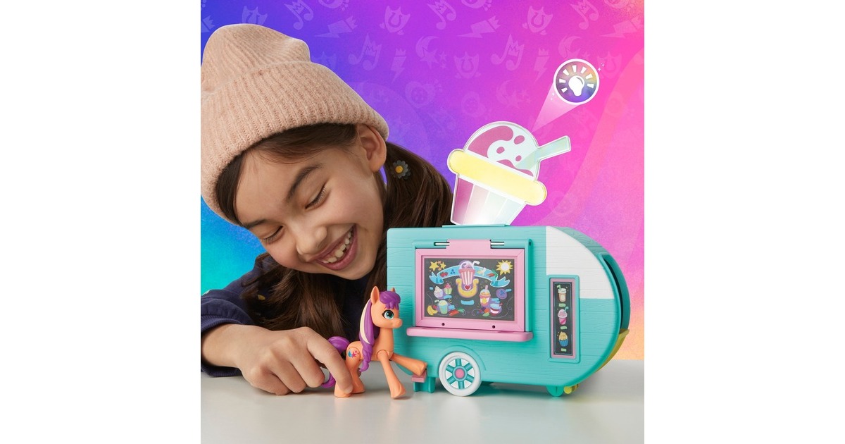 Hasbro My Little Pony Sunny Starscout Smoothie Truck, Spielfahrzeug