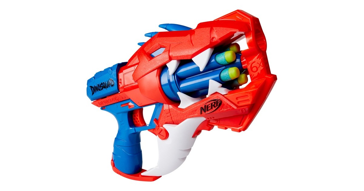 Hasbro Nerf DinoSquad Raptor-Slash, Nerf Gun(rot/blau)