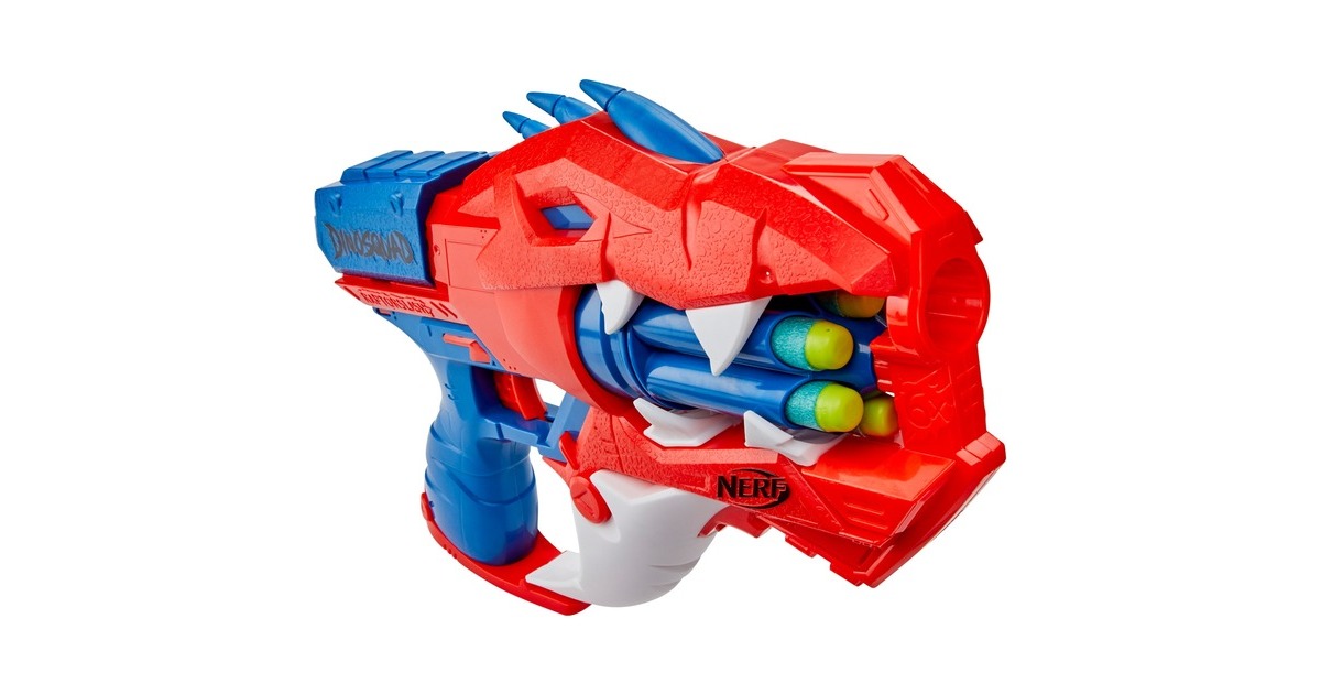 Hasbro Nerf DinoSquad Raptor-Slash, Nerf Gun(rot/blau)