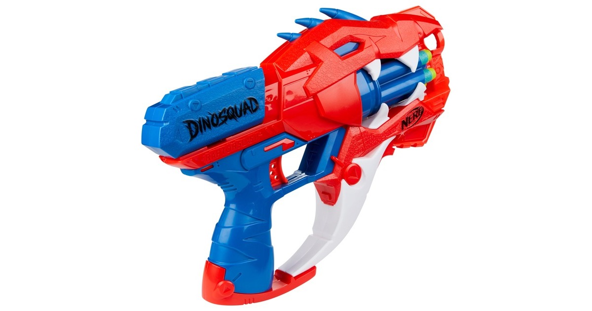 Hasbro Nerf DinoSquad Raptor-Slash, Nerf Gun(rot/blau)