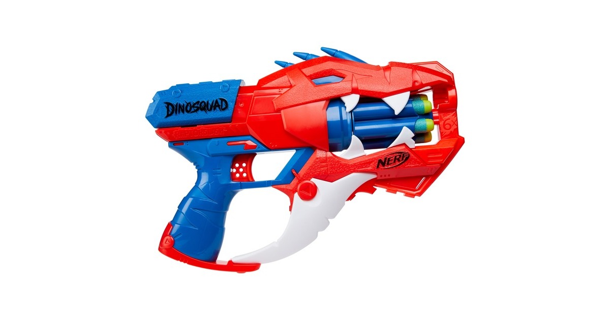 Hasbro Nerf DinoSquad Raptor-Slash, Nerf Gun(rot/blau)