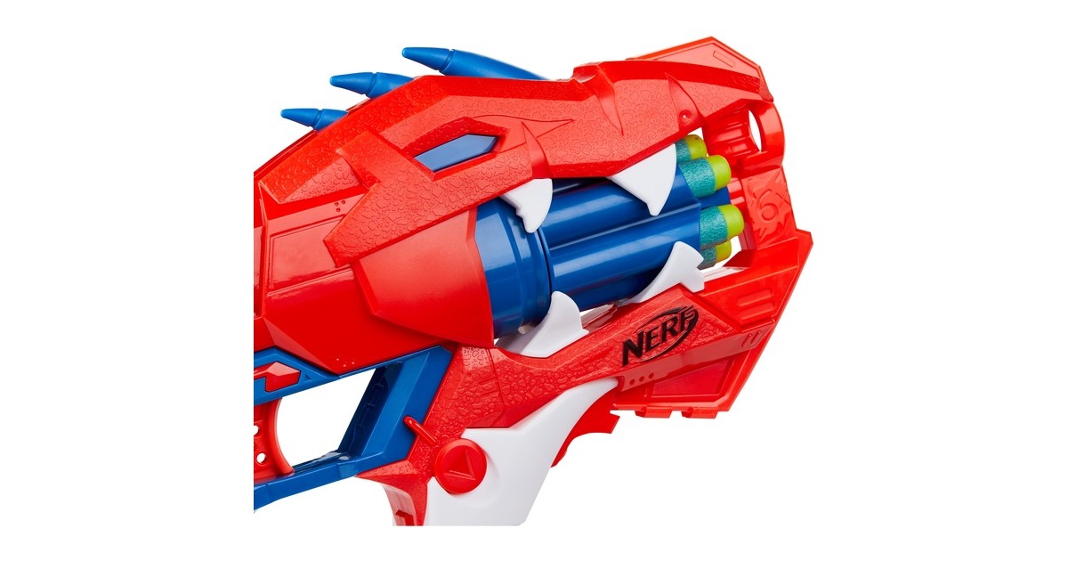 Hasbro Nerf DinoSquad Raptor-Slash, Nerf Gun(rot/blau)