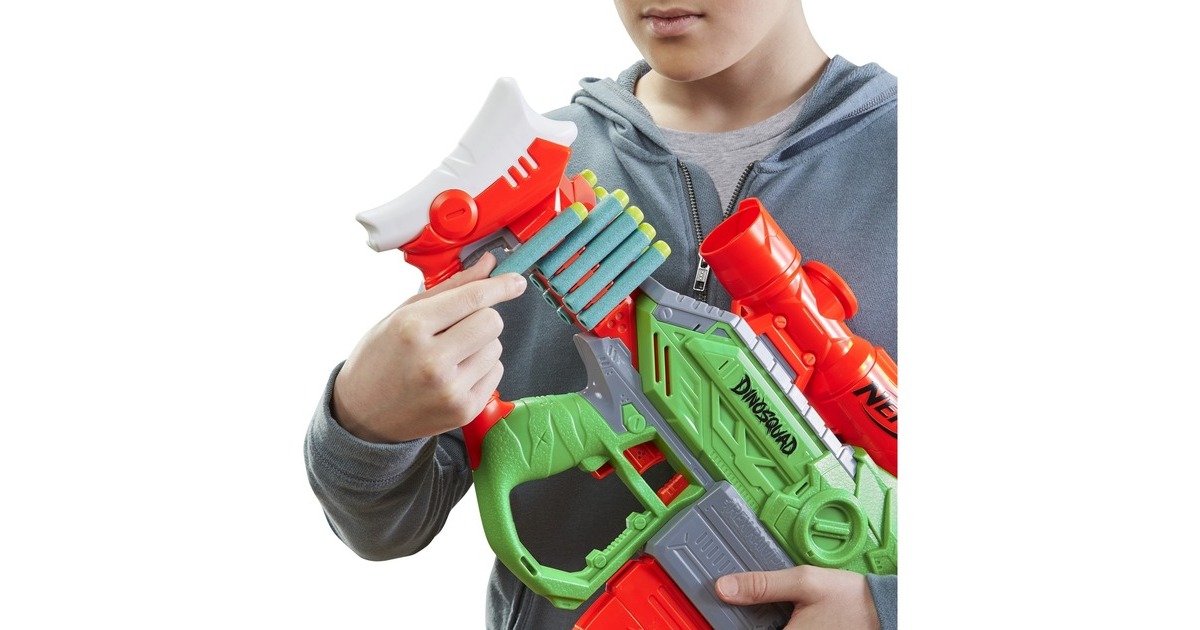 Hasbro Nerf DinoSquad Rex-Rampage, Nerf Gun(grün/orange)
