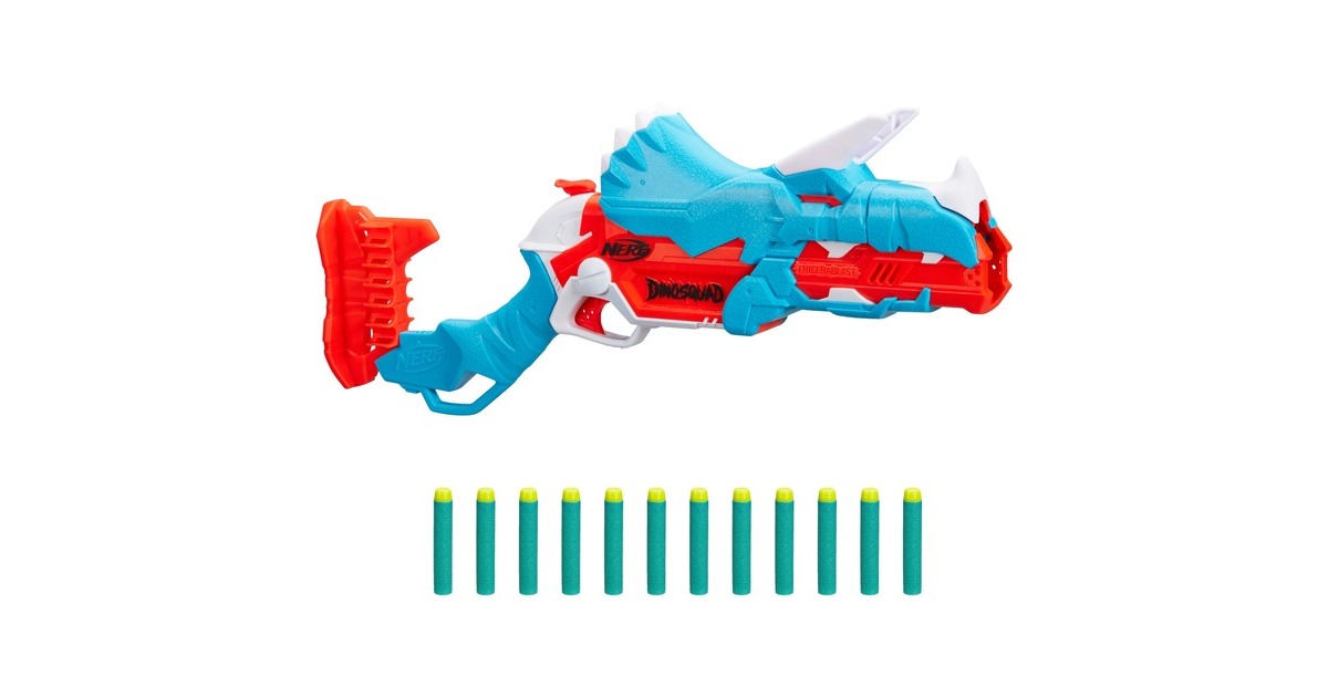 Hasbro Nerf DinoSquad Tricera-Blast, Nerf Gun(hellblau/orange) Hasbro Nerf DinoSquad Tricera-Blast, Nerf Gun(hellblau/orange)