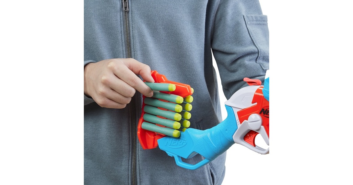 Hasbro Nerf DinoSquad Tricera-Blast, Nerf Gun(hellblau/orange)
