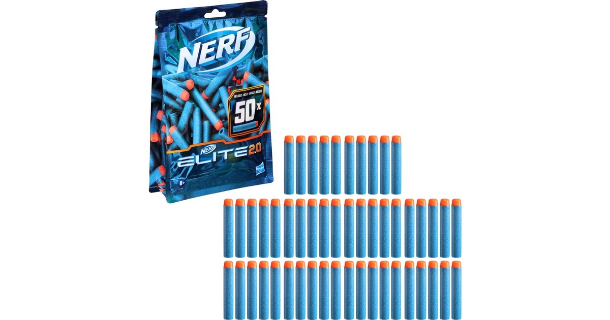 Hasbro Nerf Elite 2.0 50er Dart Nachfüllpack, Nerf Gun(blau/orange) Hasbro Nerf Elite 2.0 50er Dart Nachfüllpack, Nerf Gun(blau/orange)