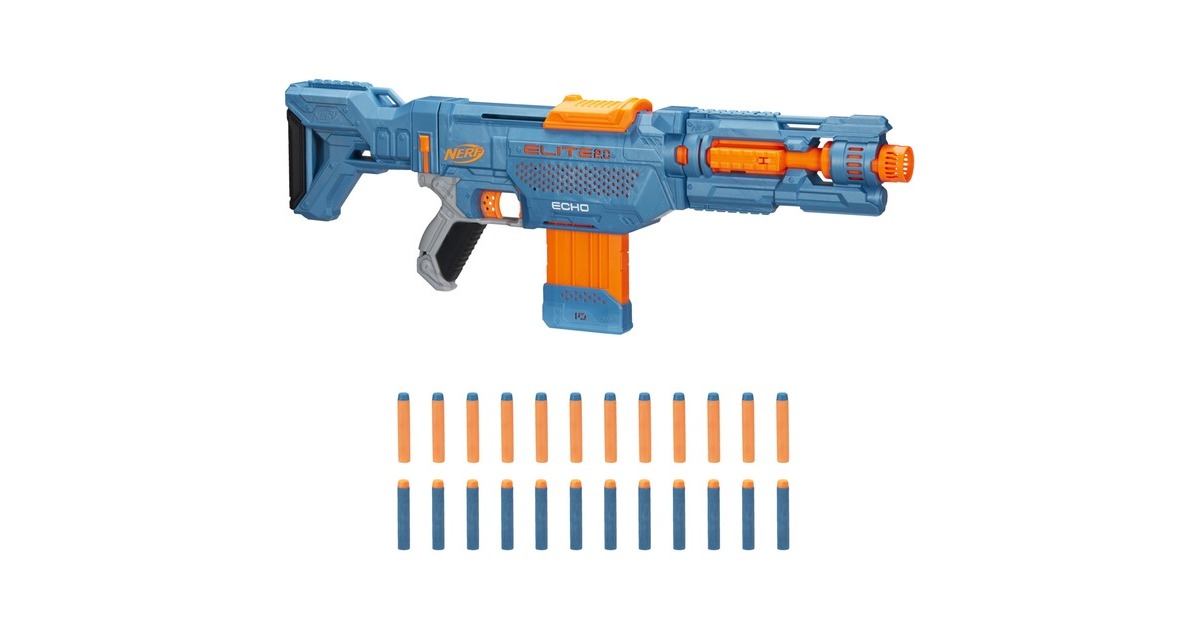 Hasbro Nerf Elite 2.0 Echo CS-10, Nerf Gun(blaugrau/orange) Hasbro Nerf Elite 2.0 Echo CS-10, Nerf Gun(blaugrau/orange)