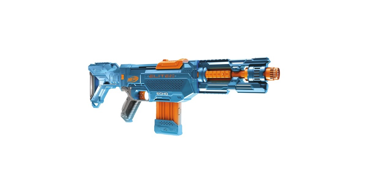 Hasbro Nerf Elite 2.0 Echo CS-10, Nerf Gun(blaugrau/orange)