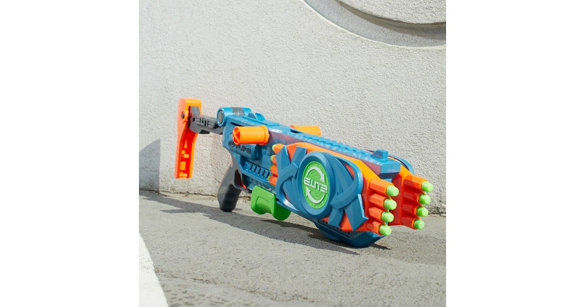 Hasbro Nerf Elite 2.0 Flipshots Flip-16, Nerf Gun(blaugrau/orange)