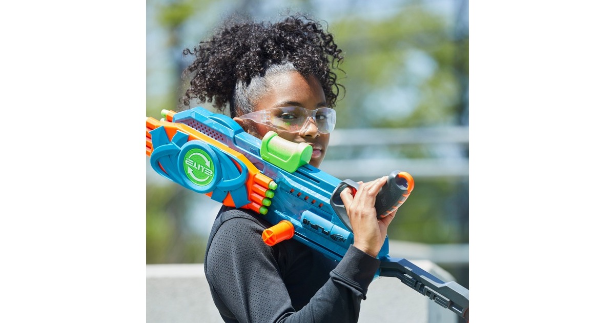 Hasbro Nerf Elite 2.0 Flipshots Flip-16, Nerf Gun(blaugrau/orange)