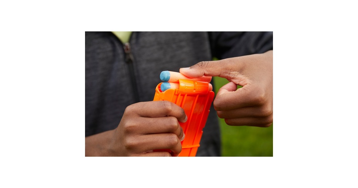 Hasbro Nerf Elite 2.0 Motoblitz CS-10, Nerf Gun(blaugrau/orange)