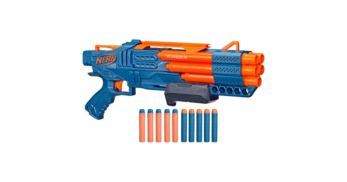 Hasbro Nerf Elite 2.0 Ranger PD-5, Nerf Gun(blaugrau/orange)
