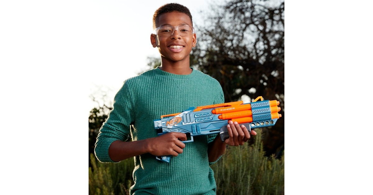 Hasbro Nerf Elite 2.0 Ranger PD-5, Nerf Gun(blaugrau/orange)