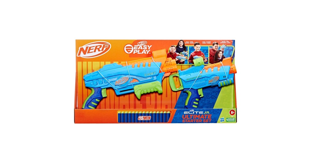 Hasbro Nerf Elite Junior Ultimate Starter Set, Nerf Gun