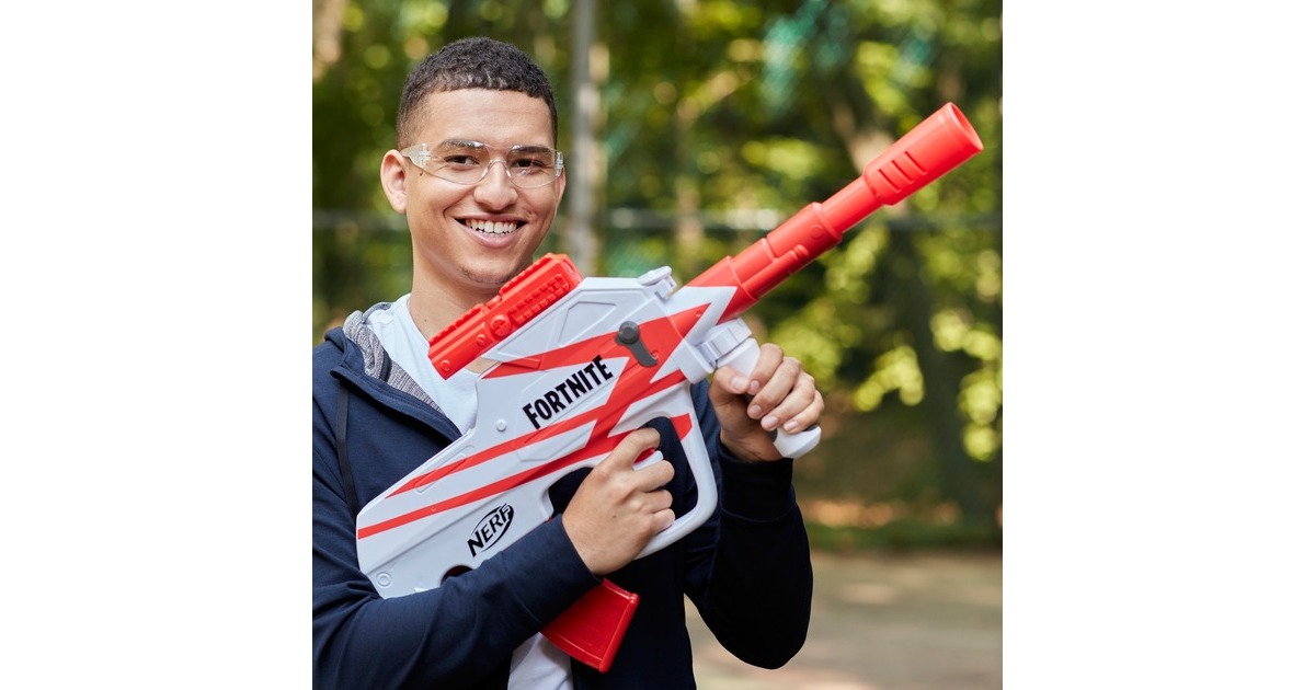 Hasbro Nerf Fortnite B-AR, Nerf Gun(weiß/rot)
