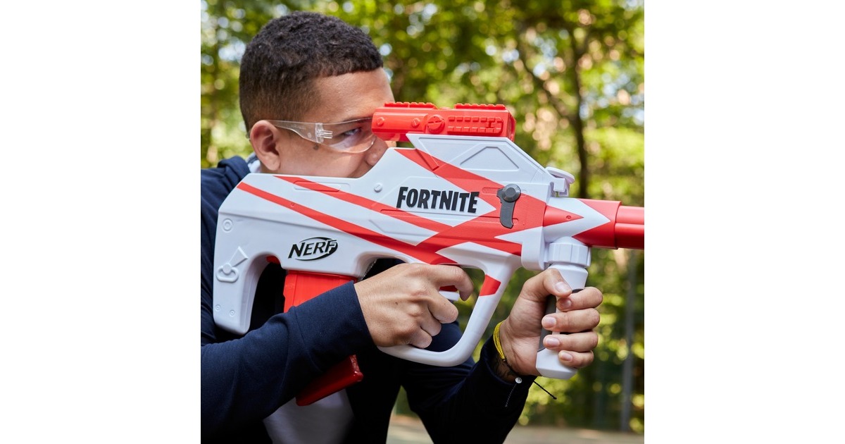 Hasbro Nerf Fortnite B-AR, Nerf Gun(weiß/rot)