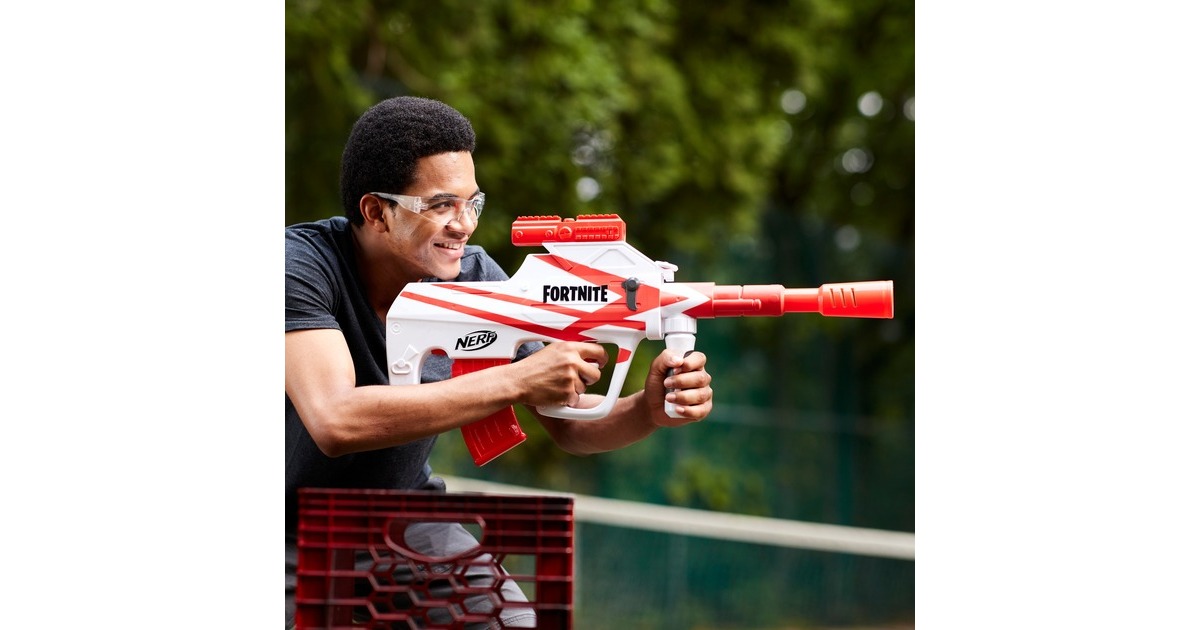 Hasbro Nerf Fortnite B-AR, Nerf Gun(weiß/rot)