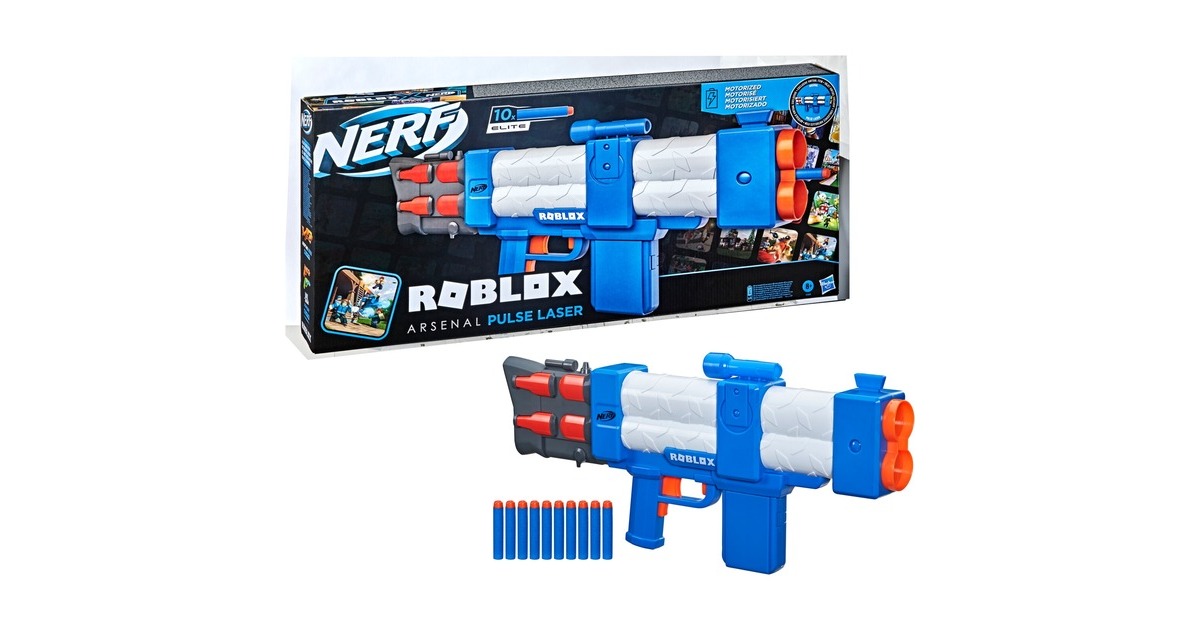 Hasbro Nerf Roblox Arsenal: Pulse Laser, Nerf Gun(blau/weiß)