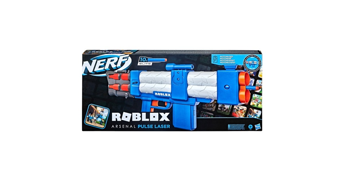 Hasbro Nerf Roblox Arsenal: Pulse Laser, Nerf Gun(blau/weiß)