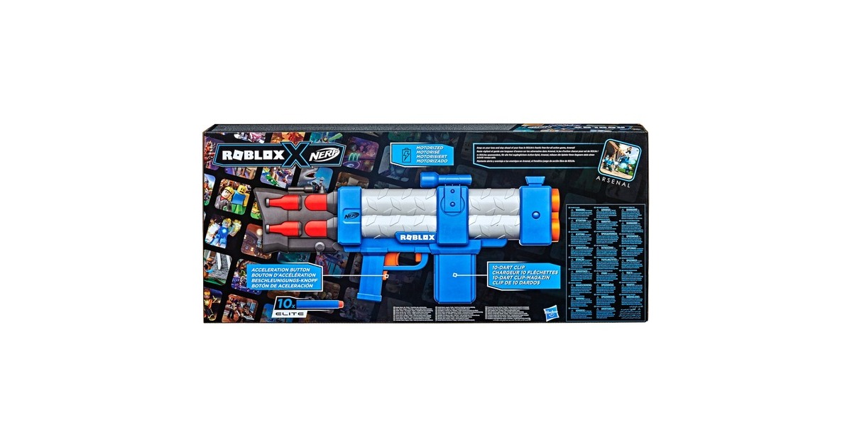 Hasbro Nerf Roblox Arsenal: Pulse Laser, Nerf Gun(blau/weiß)