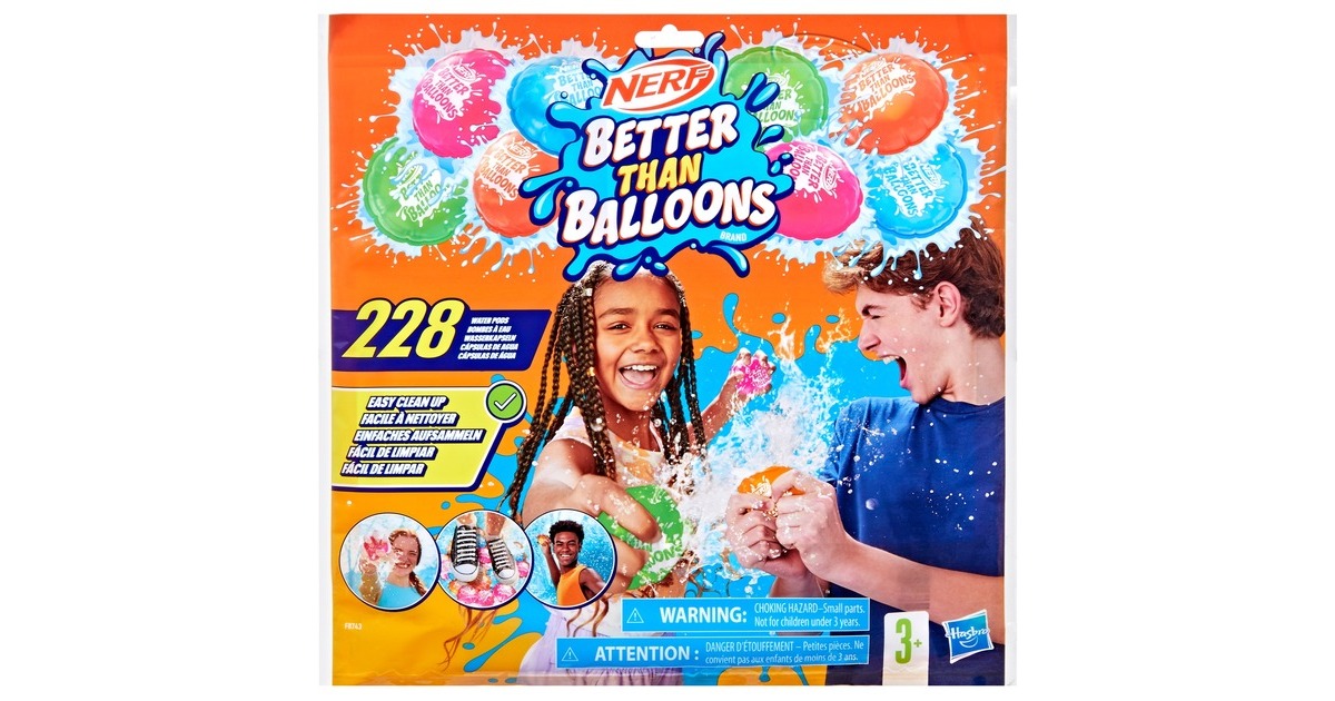 Hasbro Nerf Super Soaker Better Than Balloons (228 Stück), Wasserspielzeug(mehrfarbig)