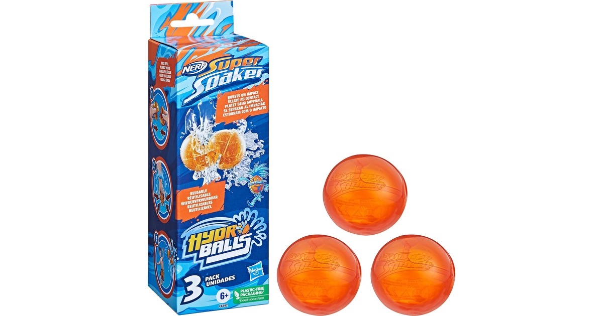 Hasbro Nerf Super Soaker Hydro Balls 3er-Pack, Wasserspielzeug