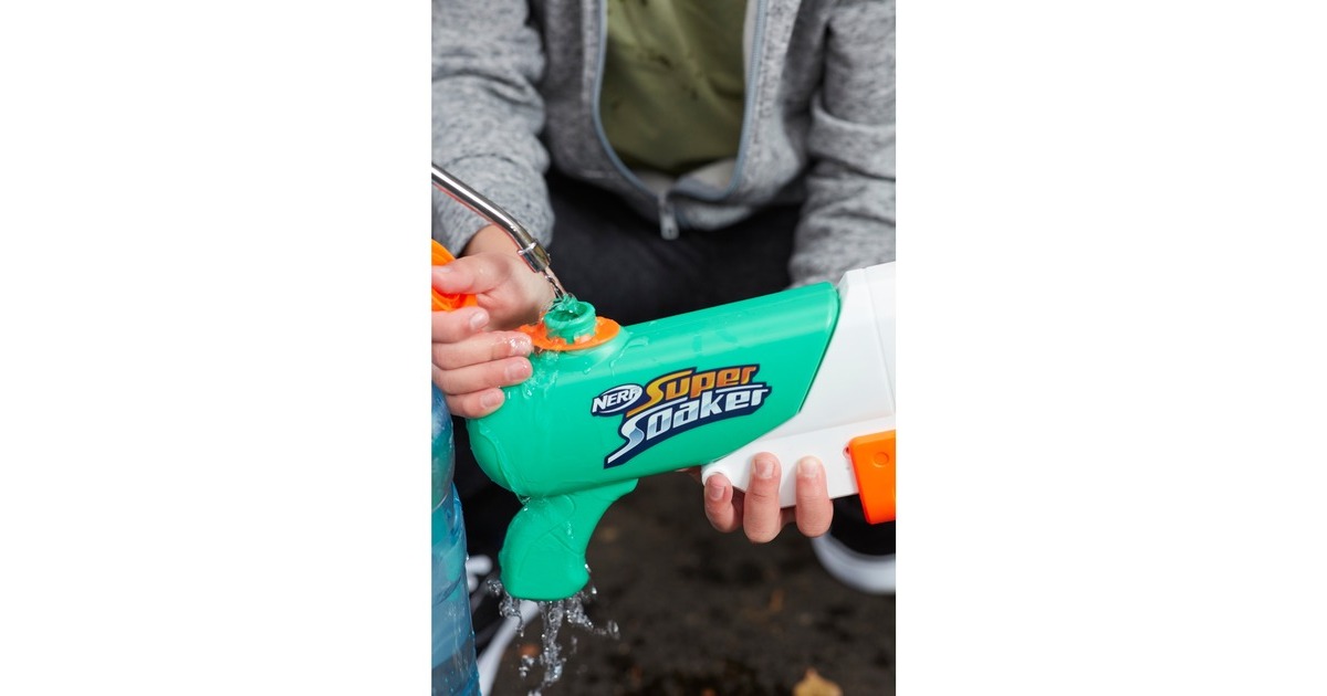 Hasbro Nerf Super Soaker Hydro Frenzy, Wasserpistole(türkis/weiß)