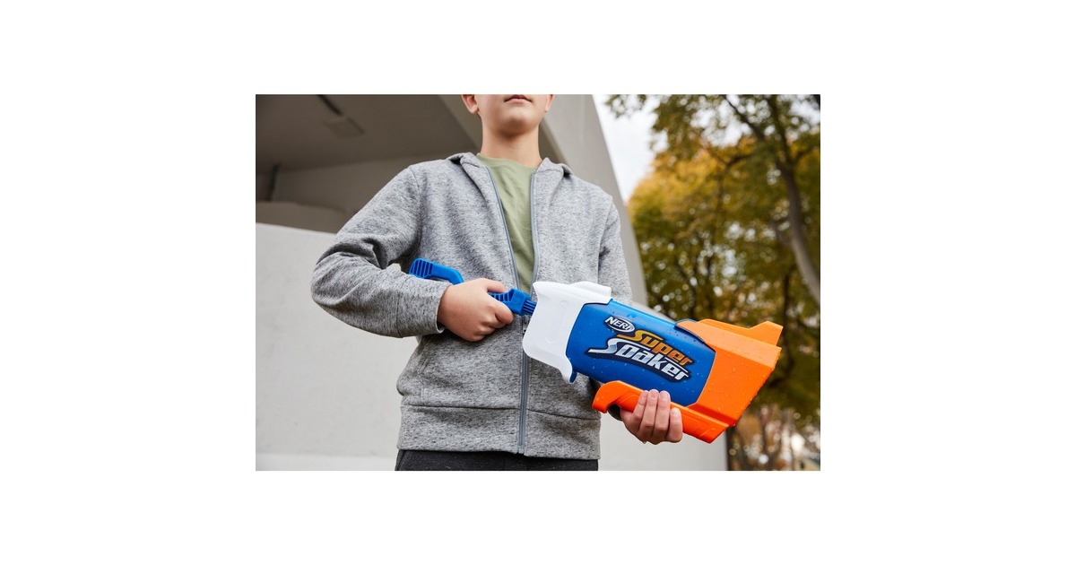 Hasbro Nerf Super Soaker Rainstorm, Wasserpistole(blau/orange)