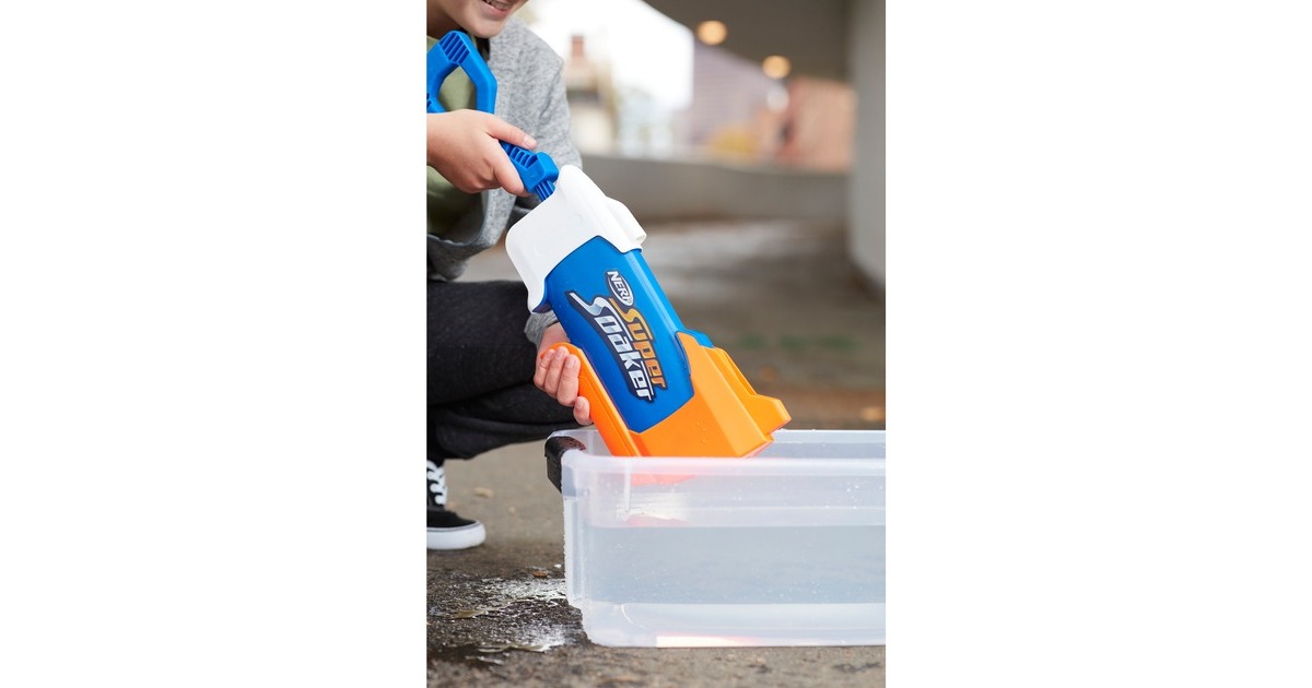 Hasbro Nerf Super Soaker Rainstorm, Wasserpistole(blau/orange)