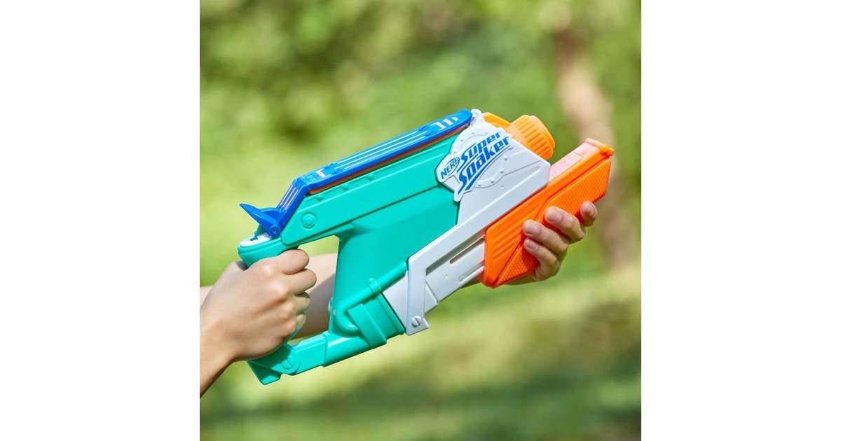 Hasbro Nerf Super Soaker Splash Mouth, Wasserpistole(türkis/weiß)