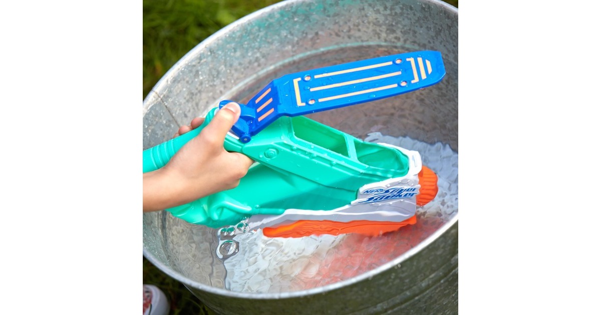 Hasbro Nerf Super Soaker Splash Mouth, Wasserpistole(türkis/weiß)