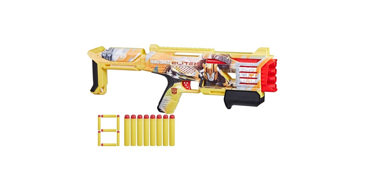 Hasbro Nerf Transformers Bumblebee Blaster, Dartblaster(blaugrau/orange)