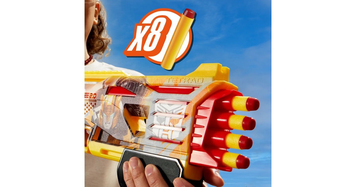 Hasbro Nerf Transformers Bumblebee Blaster, Dartblaster(blaugrau/orange)