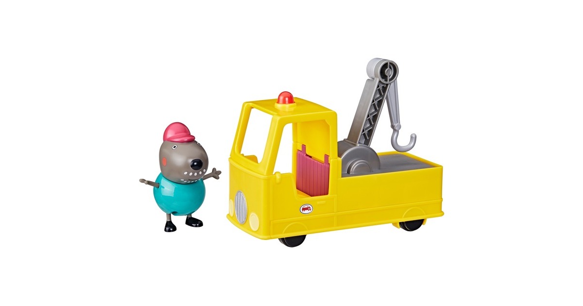 Hasbro Peppa Pig Opa Kläffs Abschleppwagen, Spielfigur