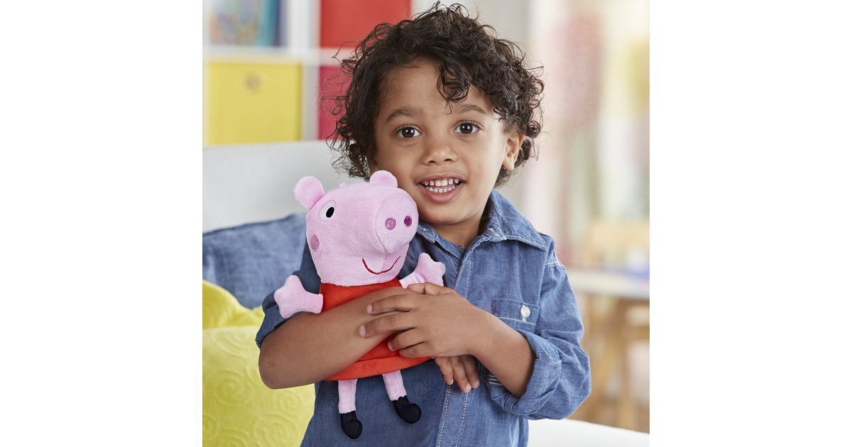 Hasbro Peppa Wutz Kicherspaß mit Peppa, Kuscheltier