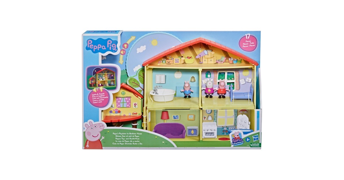 Hasbro Peppa Wutz Peppas Tag- und Nacht-Haus, Spielfigur