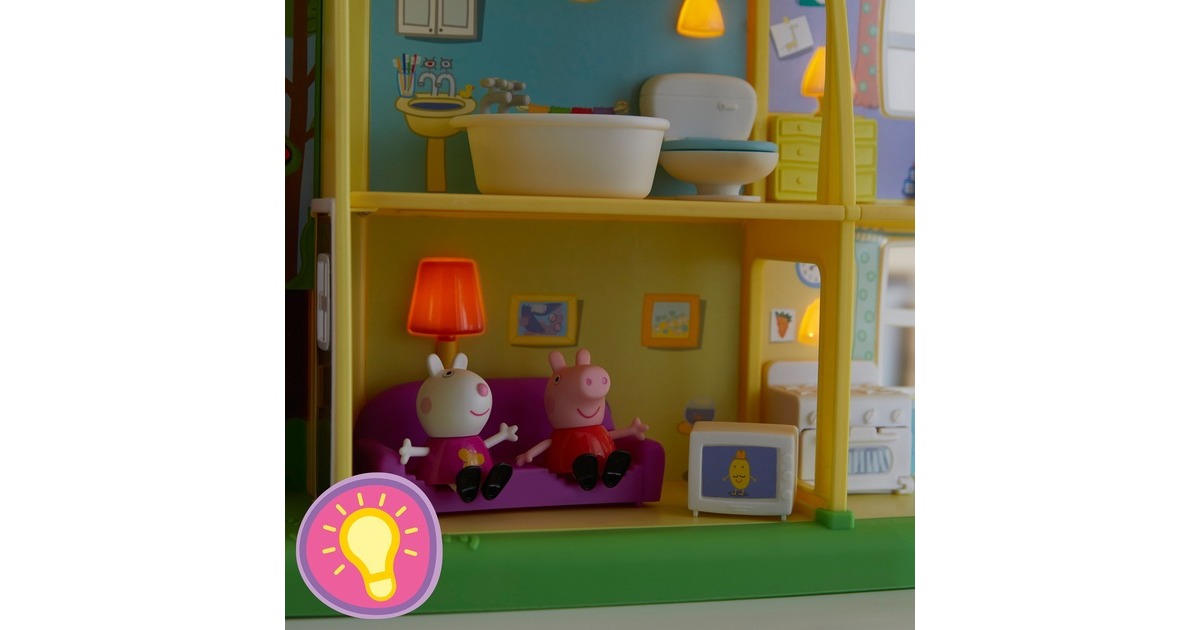 Hasbro Peppa Wutz Peppas Tag- und Nacht-Haus, Spielfigur