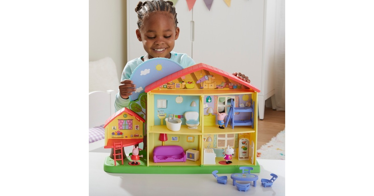 Hasbro Peppa Wutz Peppas Tag- und Nacht-Haus, Spielfigur