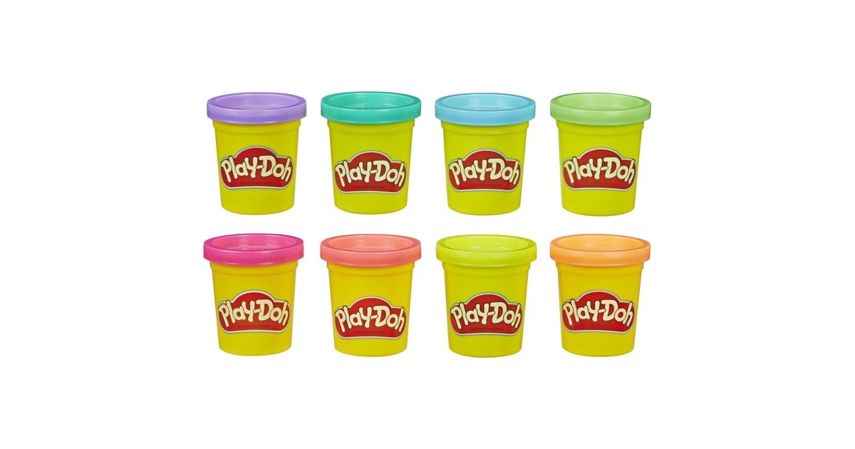 Hasbro Play-Doh 8er-Pack in Neonfarben, Kneten