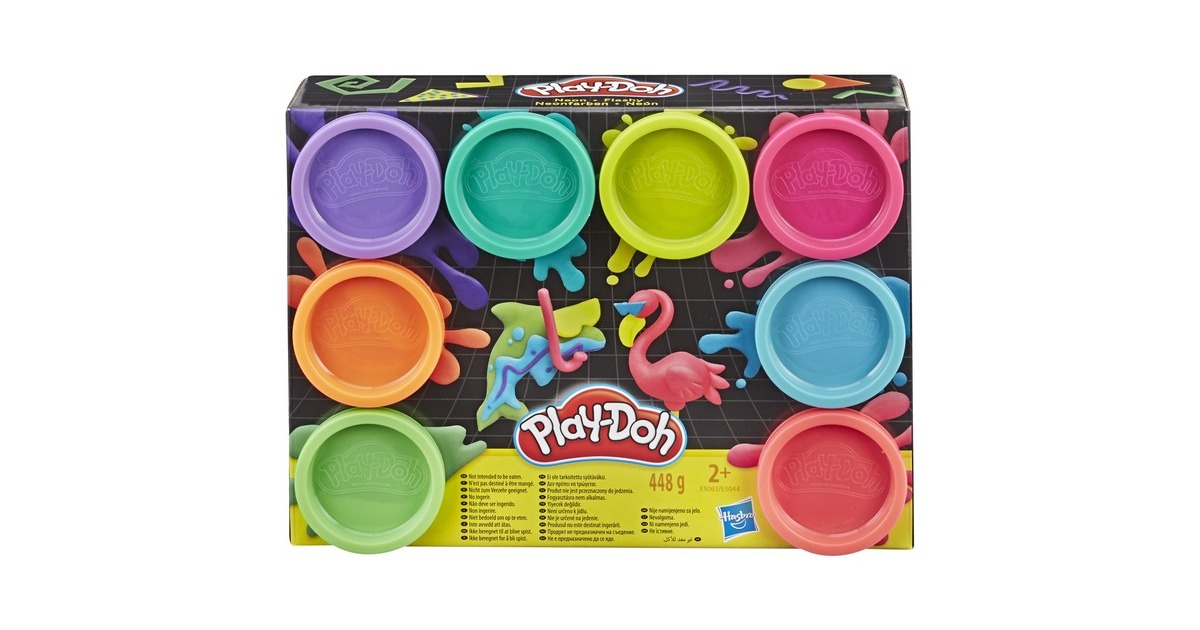 Hasbro Play-Doh 8er-Pack in Neonfarben, Kneten